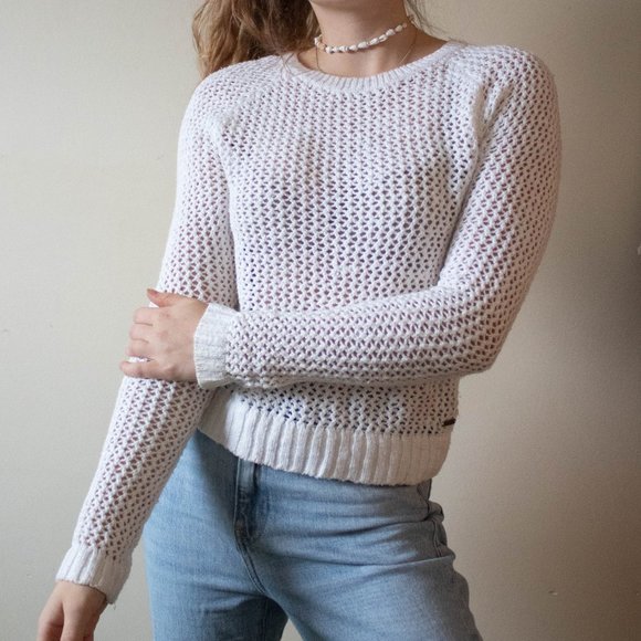 White full length sweater - Picture 3 of 11